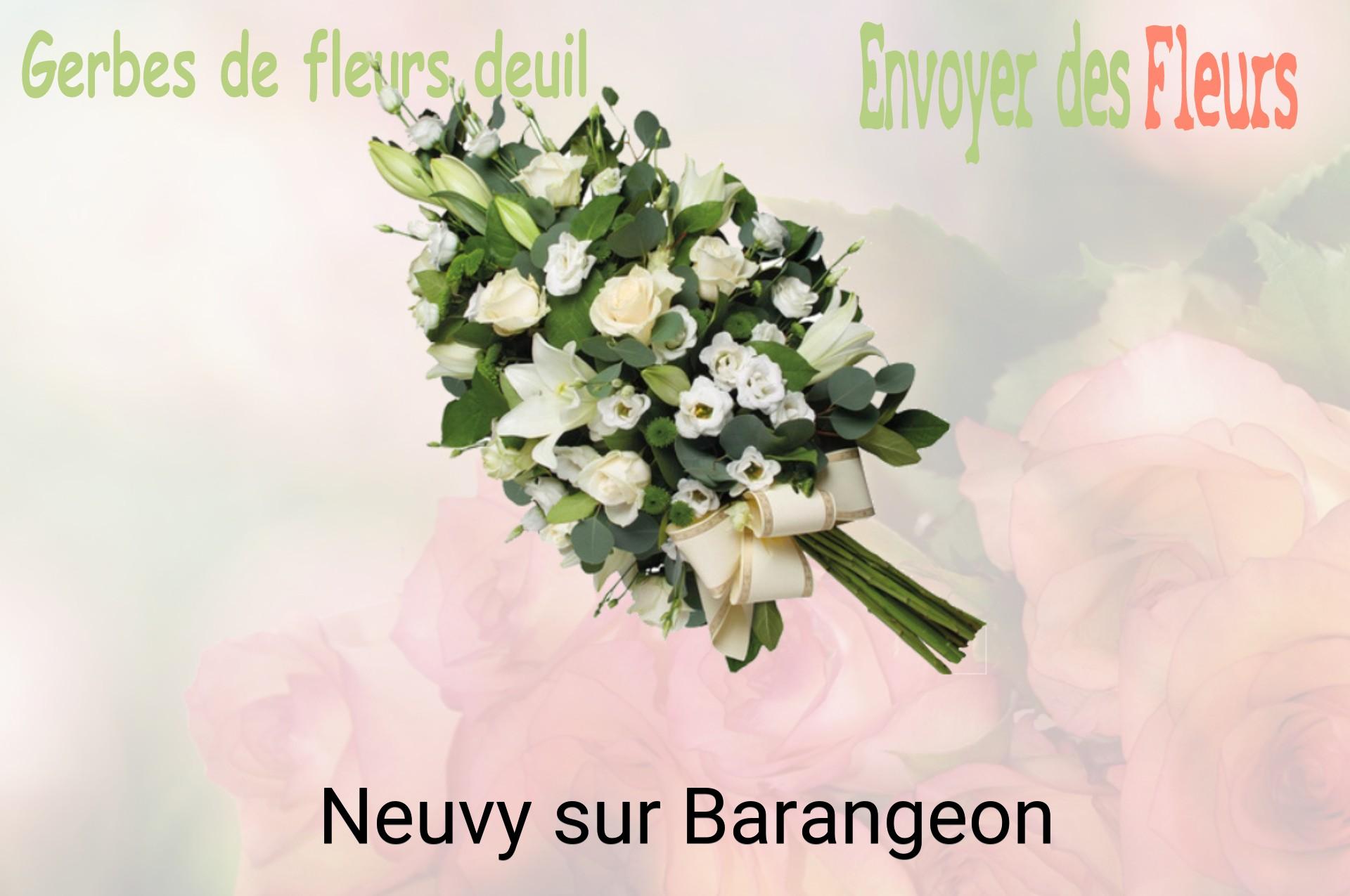 Gerbe de fleurs de deuil livrée à Neuvy-sur-Barangeon